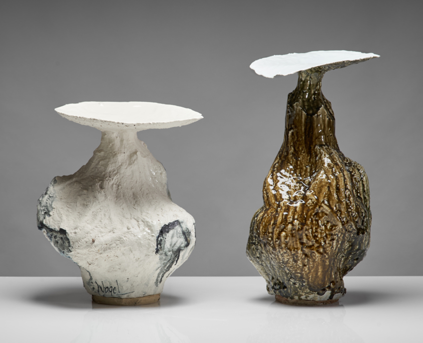 Johannes Nagel – Gefäße, Porzellan – 2003, 45 & 55 cm – galerie metzger ceramic contamporary object art gallery