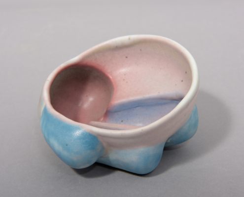 Beate-Kuhn – Bowl form -about 2008, reduction firing-7x12x12 cm –  galerie metzger contamporary object deutsche studiokeramik art