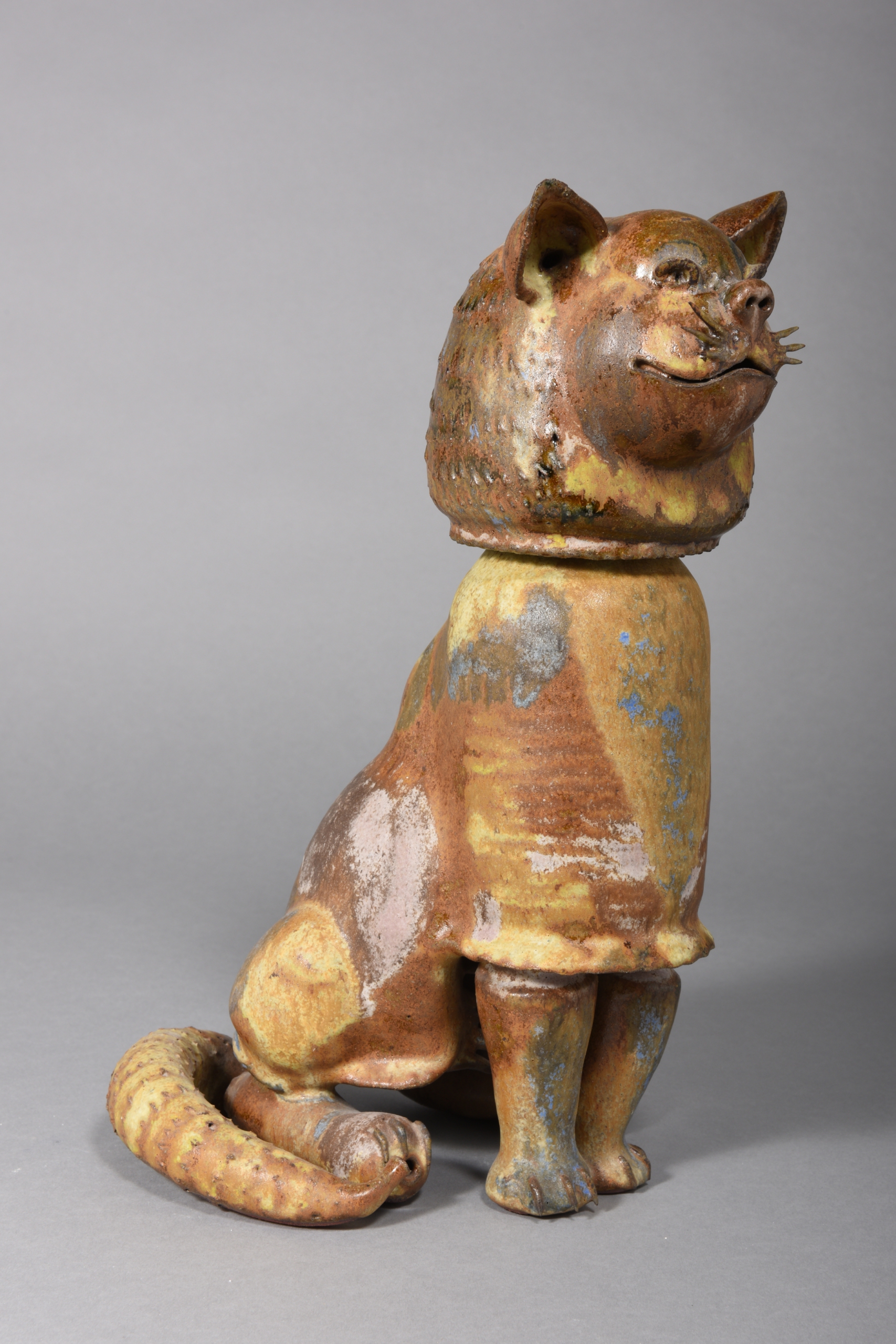 Beate Kuhn - Katze - um 1960, 32x16x17cm