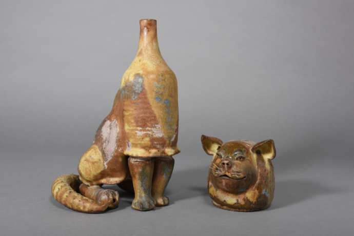 Kuhn Beate - Cat about 1960, 32x16x17cm