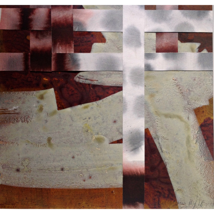 Claudia Spielmann - Collage - 2019 40 x 40 cm