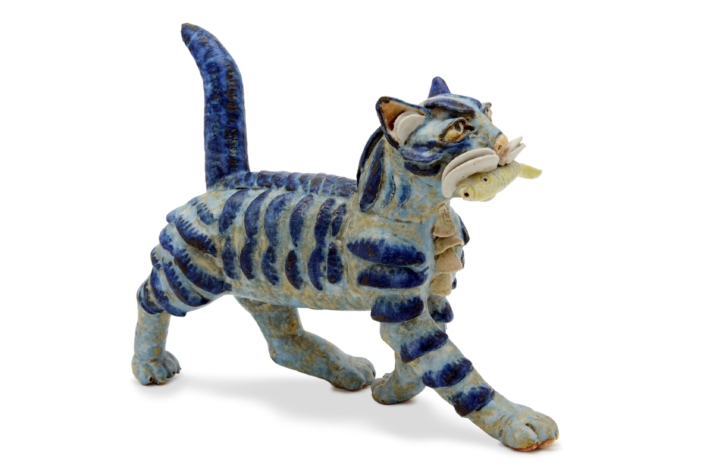 Beate Kuhn Katze 2006 21,5x10x28cm galerie metzger sculpture buy ceramic