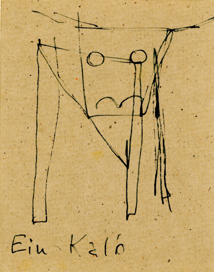 Klaus Lehmann - The calf, drawing