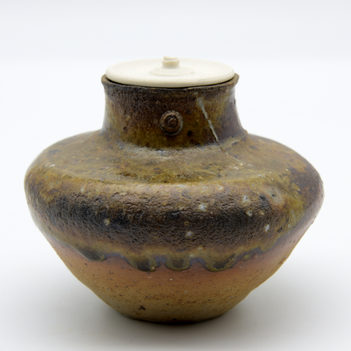 Tamon Kaneshige - Tea Caddy - 7,5x8,5cm